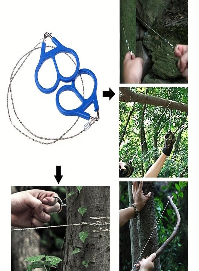 SHOPONIL PVC Pipe Cable Saw Stainless Steel Wire Hand Pocket String Rope Saw Emergency Survival Wire PVC Pipe Tree Cutter Cutting Tool for Wood Camping, Hiking, Hunting - Image 3
